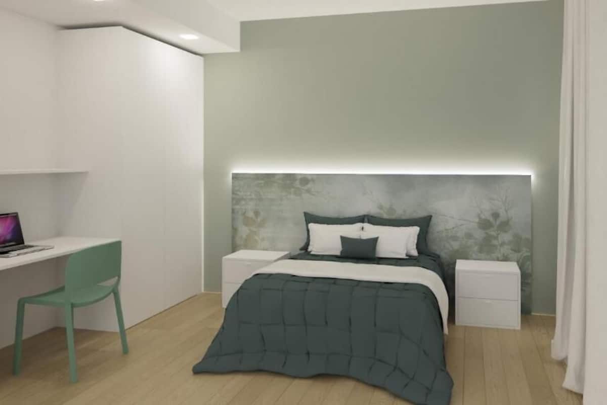 Familie appartement, 1 slaapkamer, balkon | Een bureau, gratis wifi