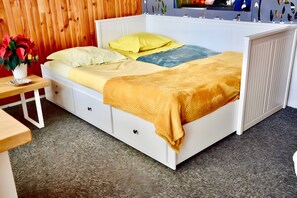 1 bedroom, iron/ironing board