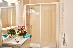 Shower, hair dryer