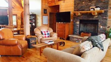 TV connectée, cheminée