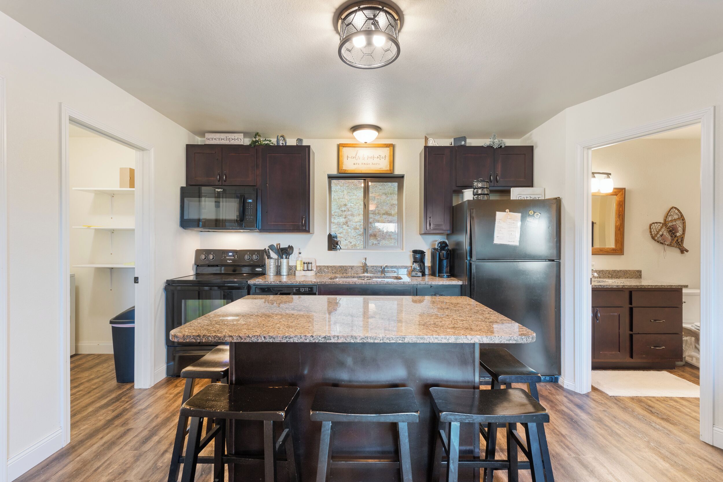 Microwave, oven, stovetop, dishwasher