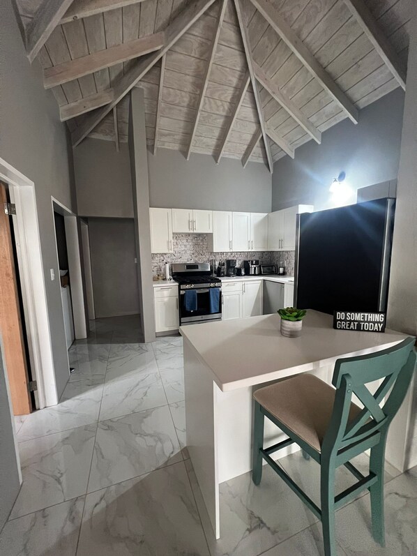 Private kitchen - Charming 3 Bed Room Private Home in Farms Estate Nevis (Charlestown)