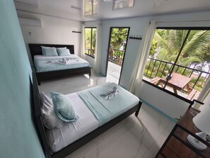 Standard Triple Room, Multiple Beds, Ocean View | Free WiFi, bed sheets - Casita Genesis (Drake Bay)