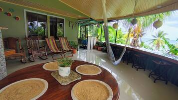 Deluxe Apartment, Balcony, Ocean View | Terrace/patio