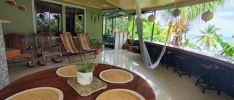 Deluxe Apartment, Balcony, Ocean View | Terrace/patio
