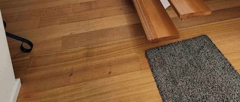 Lavender House | Living area | 35-inch Smart TV with digital channels, DVD player