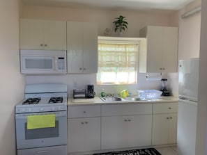 Microwave, oven, stovetop