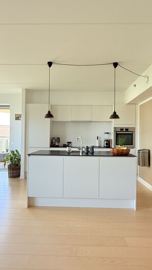 Kjøleskap, ovn, kokeplater og oppvaskmaskin