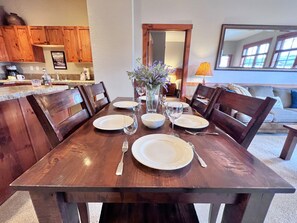 Dining - Main Street Station Quicksilver Condo • Steps to Slopes • Pool & Hot Tubs (Breckenridge)