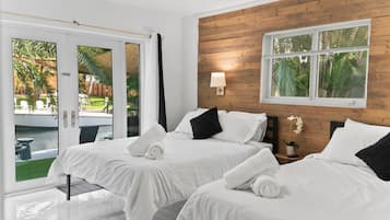 4 chambres, fer et planche à repasser, lit parapluie, Wi-Fi gratuit