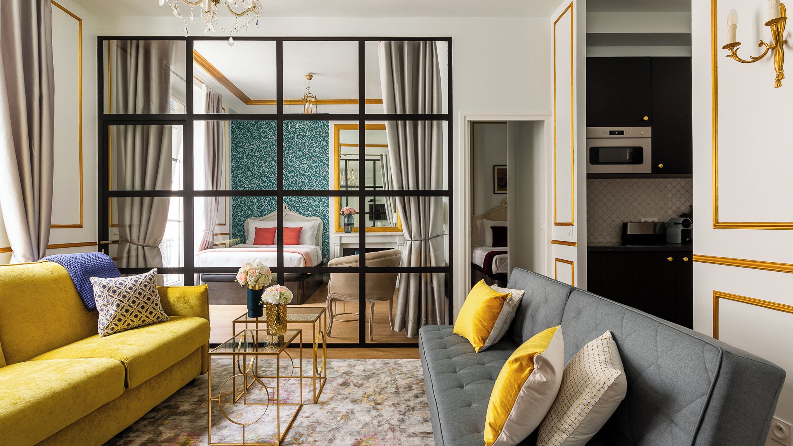 Căn hộ, quang cảnh thành phố | Khu phòng khách | Văn phòng 