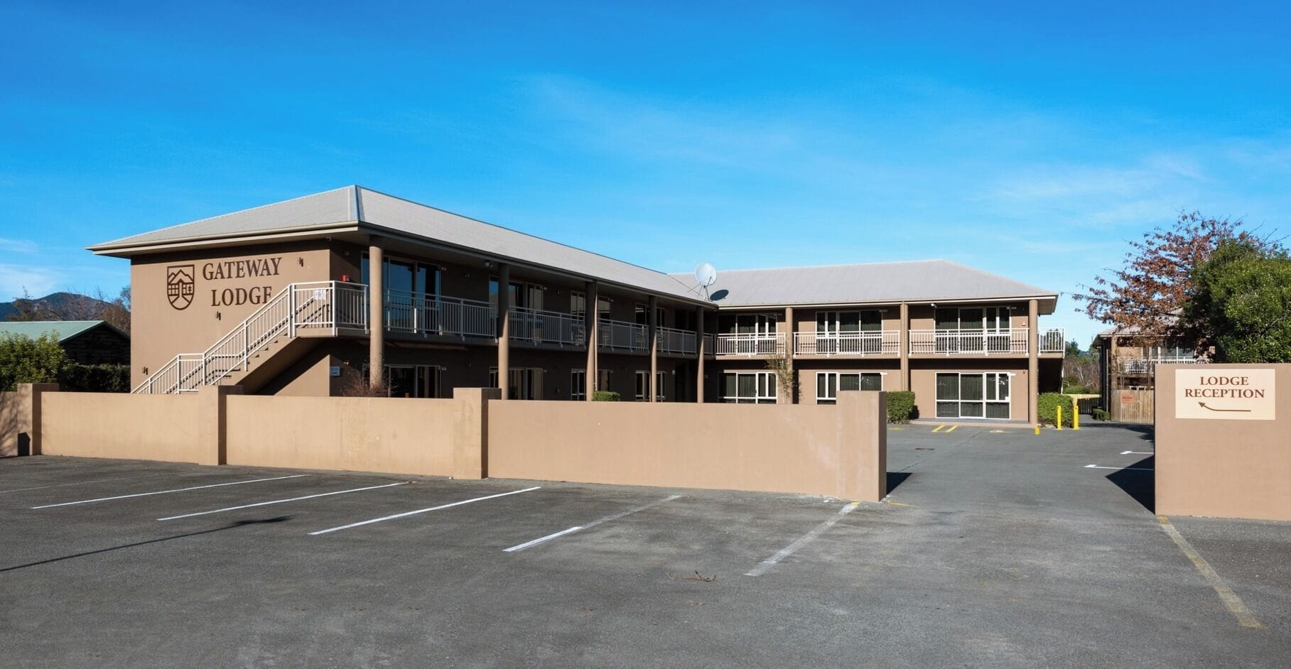 Fassade der Unterkunft