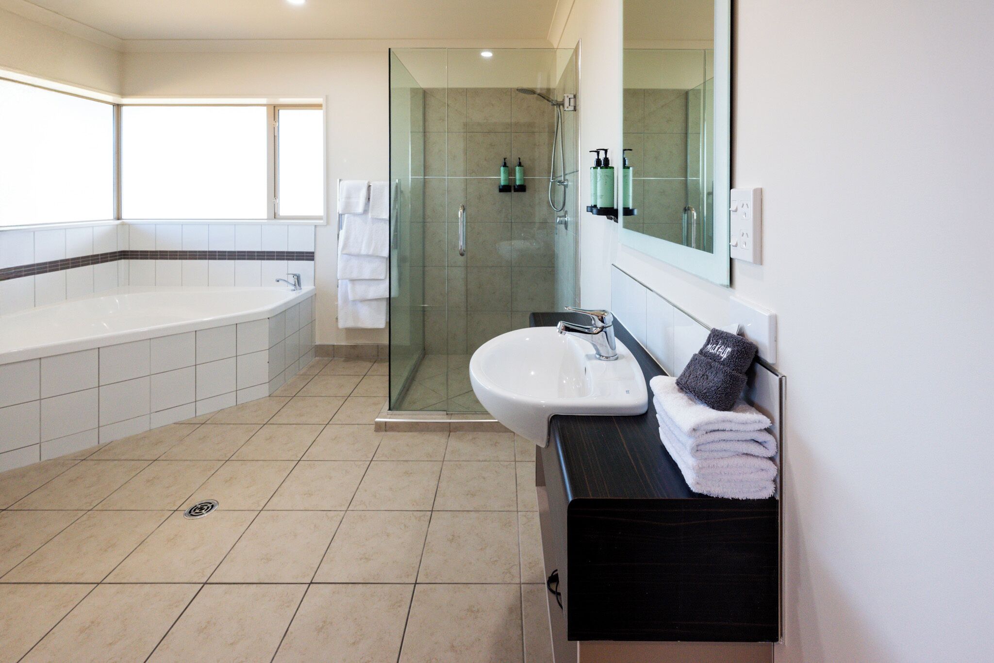 Family One Bedroom | Bathroom | Eco-friendly toiletries, hair dryer, towels, soap