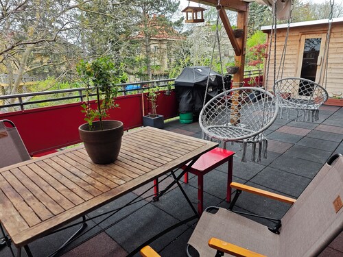 Sauna, grill apartement