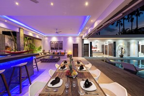Villa, Private Bathroom, Poolside | Dining room - Villa Naema - 4 BR Private Villa (Seminyak)
