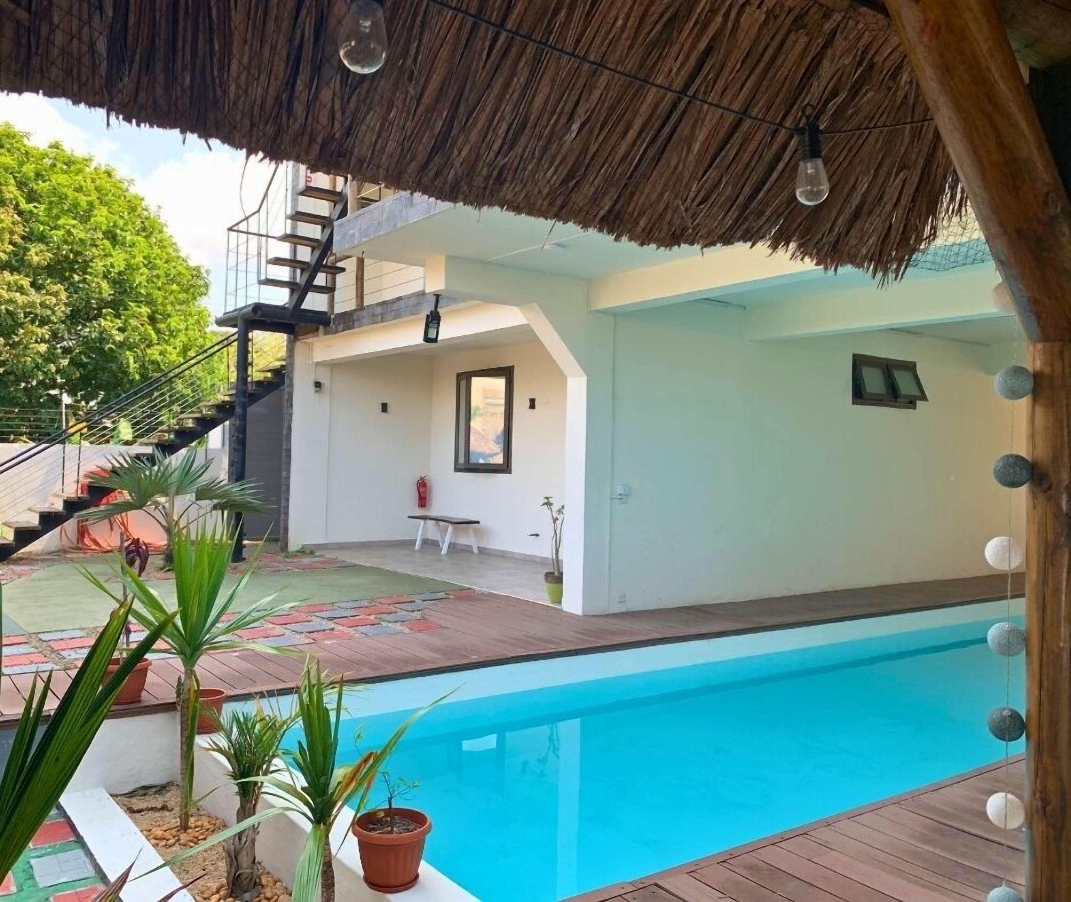 Indoor pool, outdoor pool