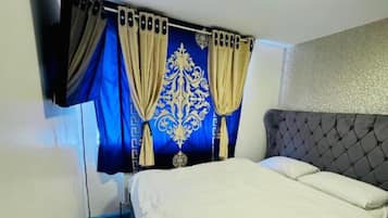 Desk, iron/ironing board, free WiFi, bed sheets