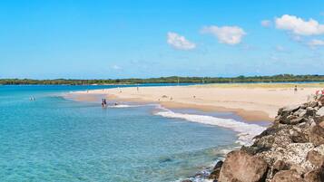 Beach nearby, white sand