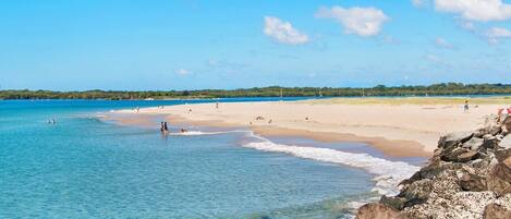 Beach nearby, white sand