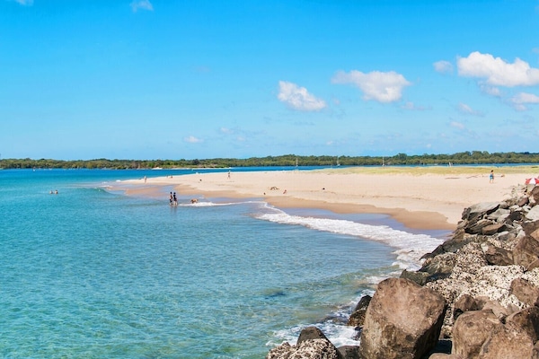 Beach nearby, white sand