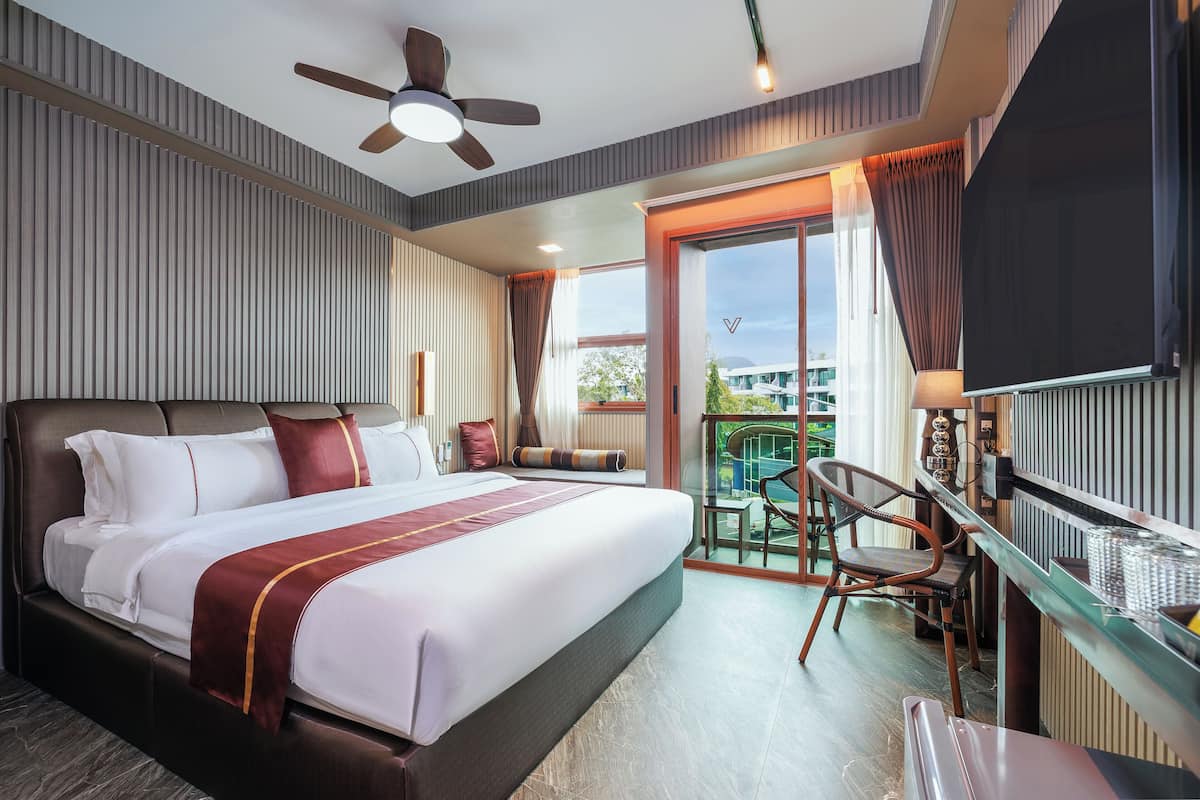 Quarto premier | Roupas de cama premium, escrivaninha, Wi-Fi de cortesia, roupa de cama