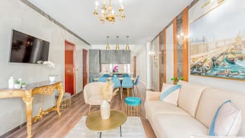 Apartment, City View | Living area