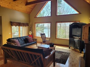 Smart TV, caminetto, videogiochi