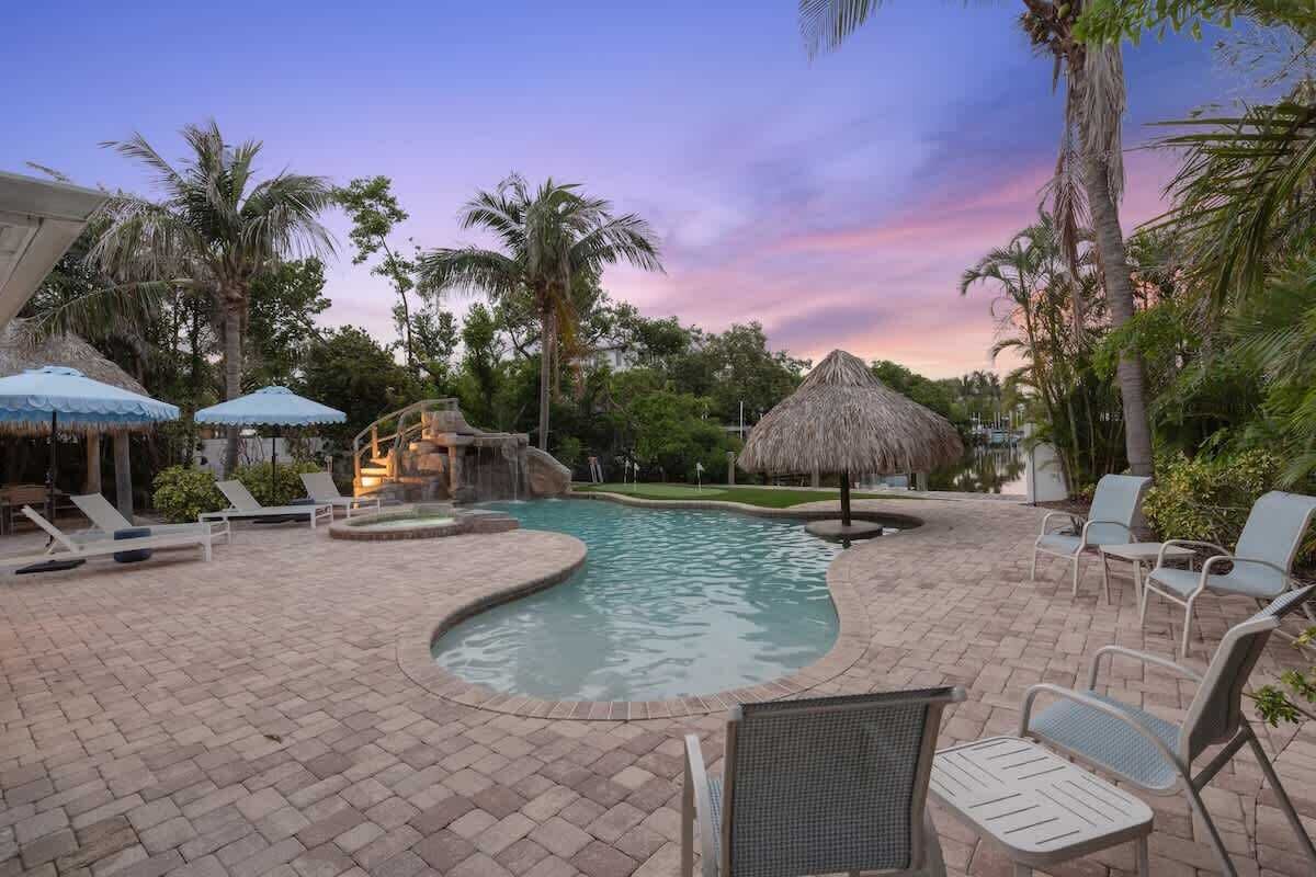 Piscine extérieure, piscine chauffée