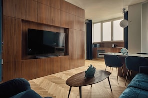 Appartement Confort, vue ville | Coin séjour
