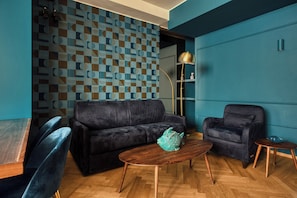 Appartement Confort, vue ville | Coin séjour
