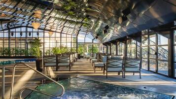 Indoor pool, outdoor pool