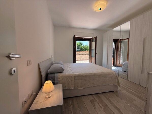 1 bedroom, iron/ironing board, bed sheets