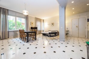 Comfort Apartment, City View | Living area - Spacious flat with Balcony (Genoa)