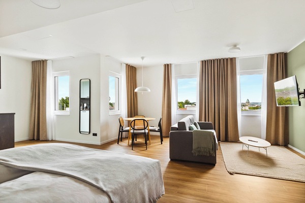 Comfort Suite with Sofa Bed | Desk, laptop workspace, blackout drapes, WiFi (free)