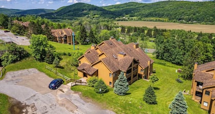 Ski-in/out Condo, Queen Bed + Fireplace