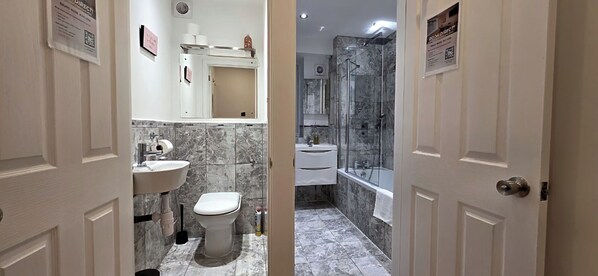 Shower, hair dryer