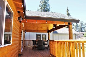 Signature Cabin, 2 Bedrooms, Patio | Terrace/patio - Village Hideaway with Fire Pit (Big Bear Lake)
