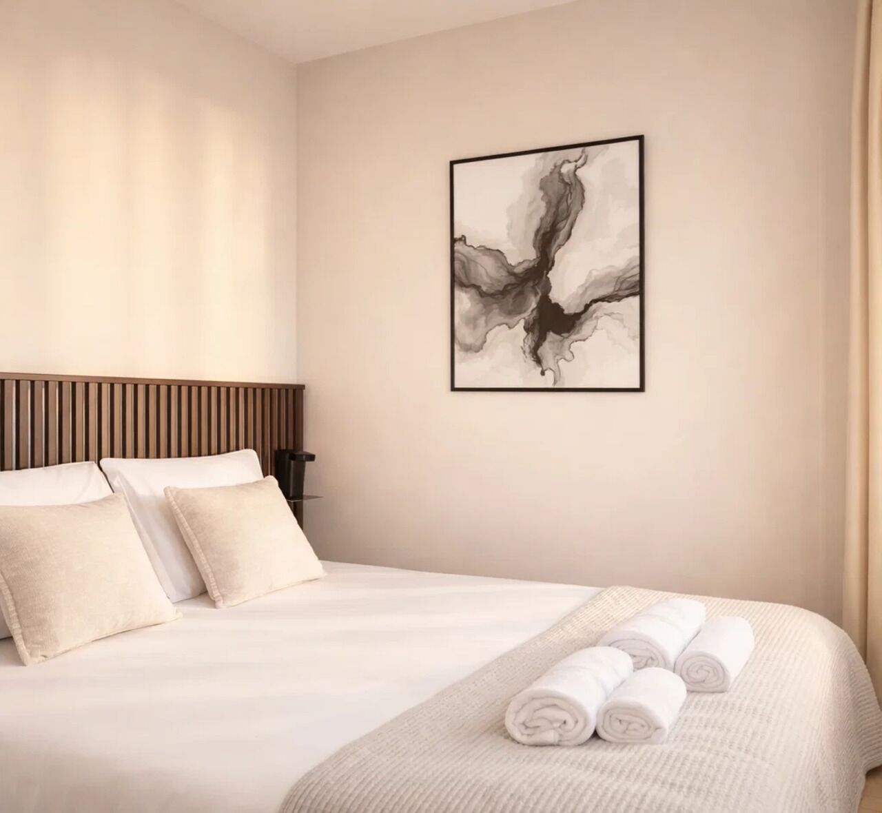 高级公寓, 庭院景观 | 熨斗/熨衣板、旅行婴儿床、免费 WiFi、床单