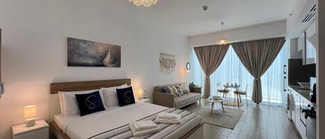 1 soverom, strykejern/-brett, wi-fi og sengetøy