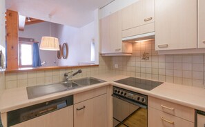 Réfrigérateur, micro-ondes, plaque de cuisson, lave-vaisselle