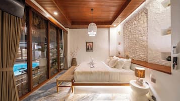Deluxe Executive Room with Pool View | Een bureau, gratis wifi, beddengoed