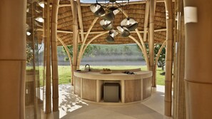 Luxury Villa, 2 Bedrooms, Garden View | Private kitchen | Mini-fridge, microwave, electric kettle, cookware/dishes/utensils