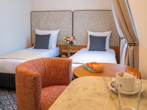 Superior Double or Twin Room | Minibar, in-room safe, desk, iron/ironing board