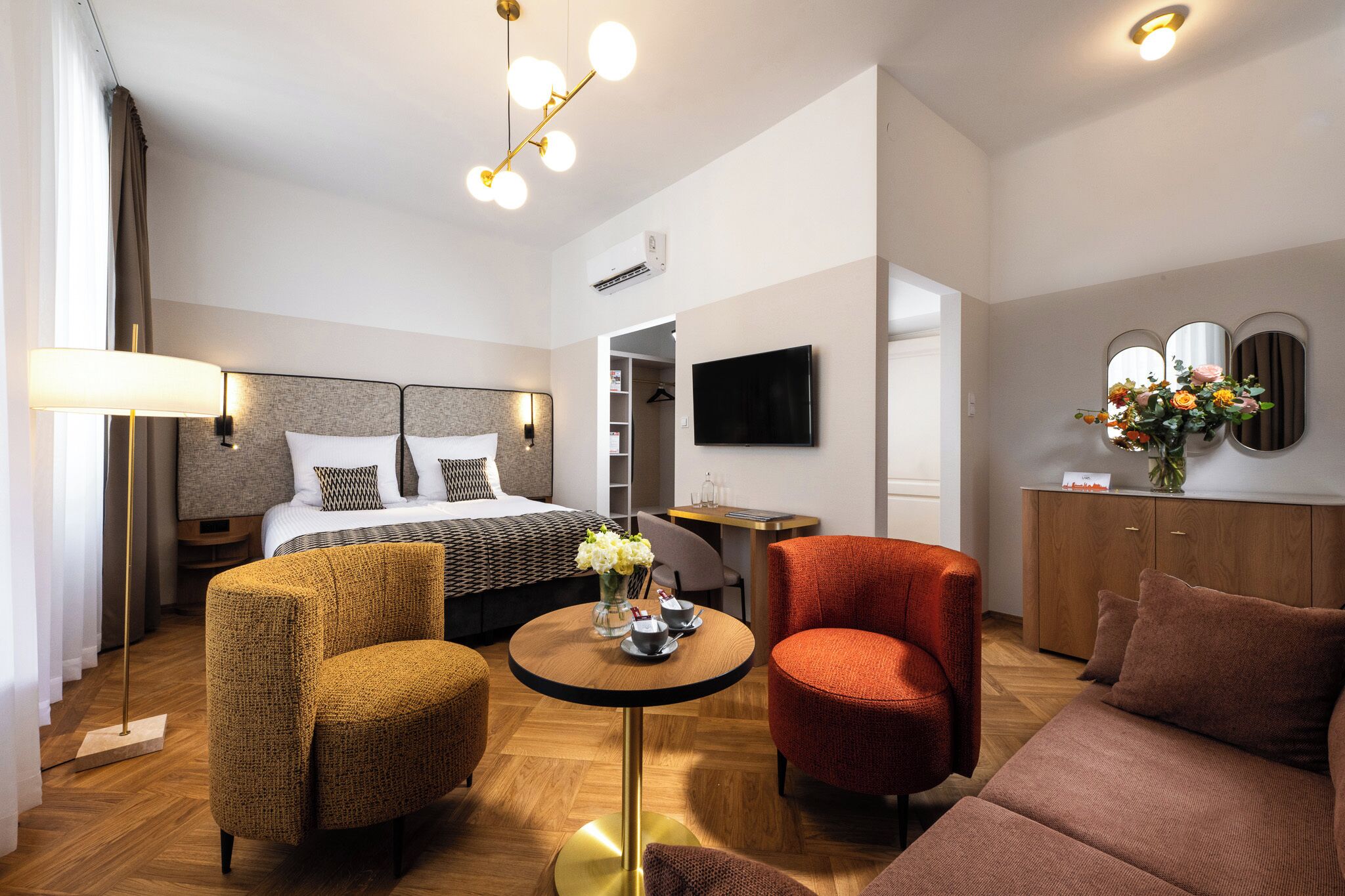 In-room safe, desk, iron/ironing board, WiFi (free)