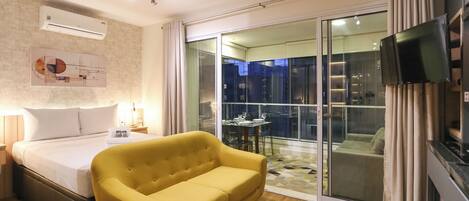 開放式客房 | 遮光窗簾/窗簾、熨斗/熨衫板、免費 Wi-Fi