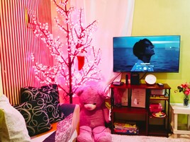Casa, 1 quarto, acessível, para fumantes | Sala de estar | Livros