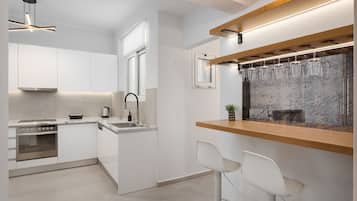 Appartement Deluxe, balcon | Cuisine privée