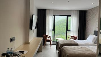 Superior Twin Room, Valley View | Premium bedding, minibar, in-room safe, desk