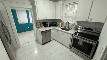 Microwave, oven, stovetop, dishwasher