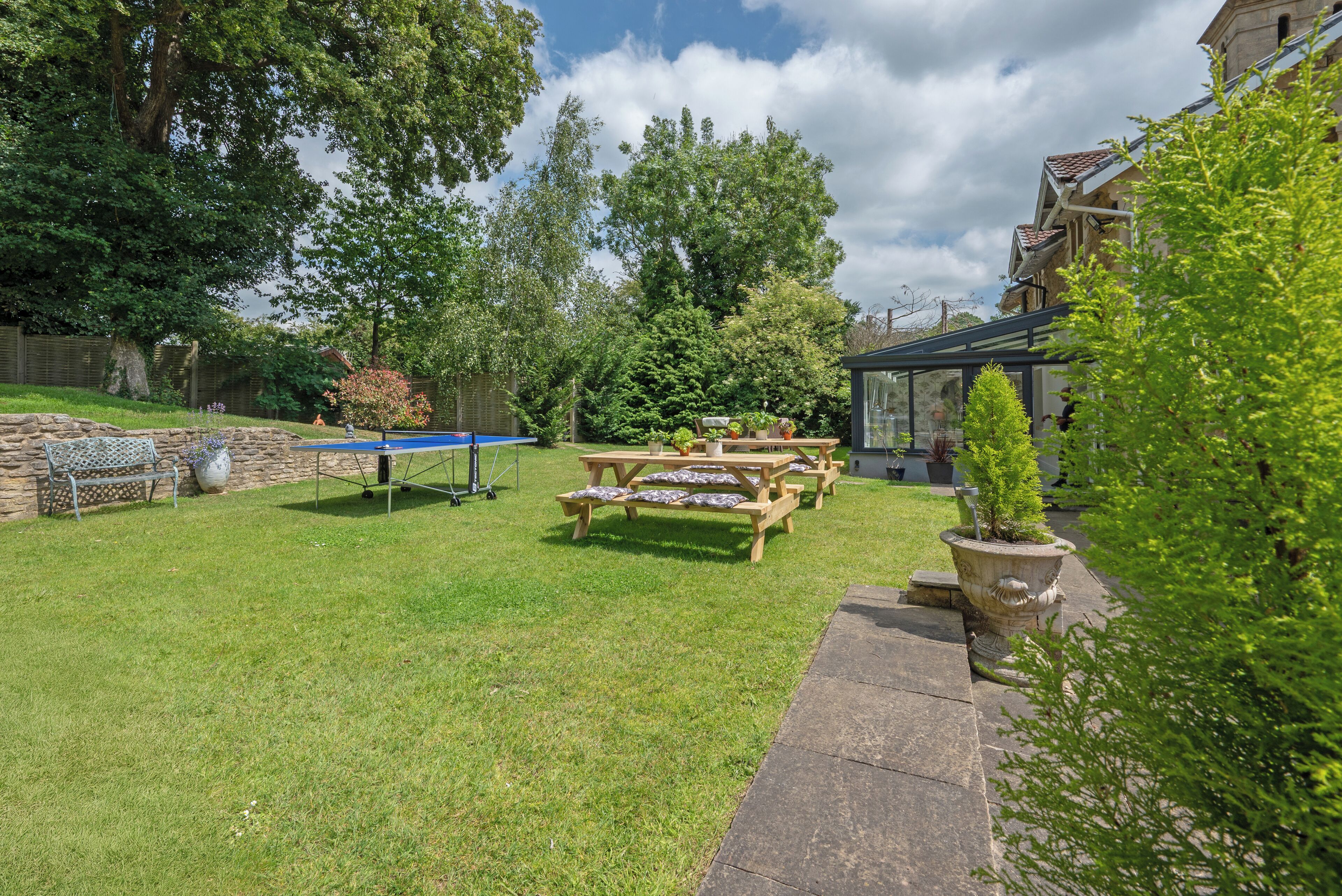 Shower, towels, soap, shampoo